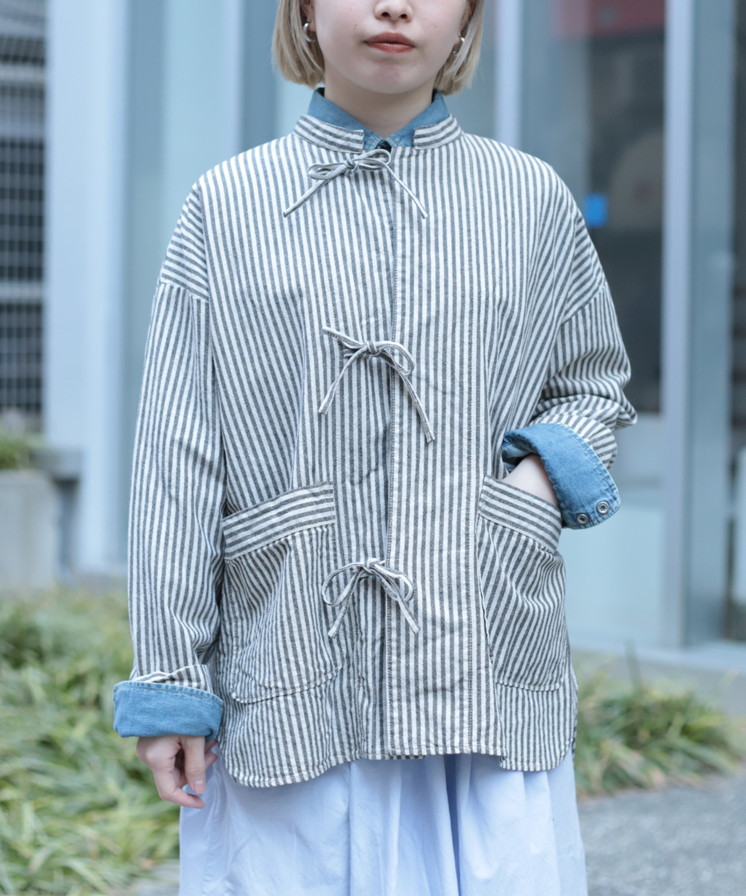 BEATER フラミンゴ柄 BUZZ RICKSON'S HORIZONTAL KNITTING SWEAT SHIRTS “ GO ARMY