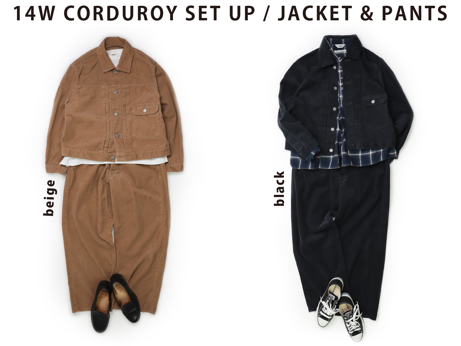 セットアップ　ジャケット　コーデュロイ　刺繍　90s　バギーパンツ　アメカジ pao-1615-01.jpg