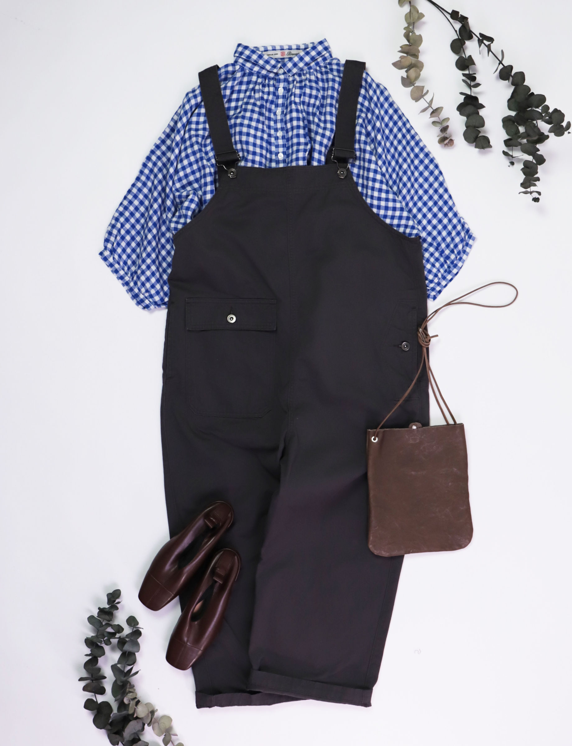 ブロカント　オールインワン 楽天市場】Brocante ブロカント インドプリントフロンセシャツ