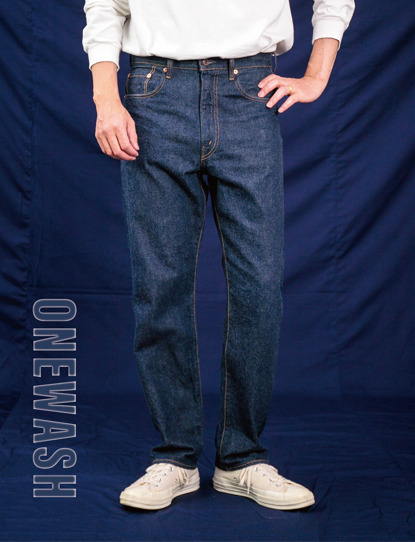 JAPAN BLUE JEANS ストレートデニム ダークブルー JAPAN BLUE JEANS